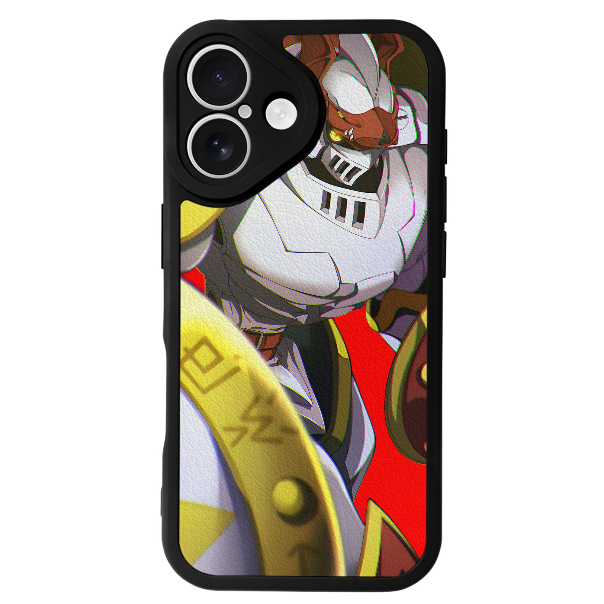 （画像用） Digimon デジタルモンスター/デジモン 【iPhone 16シリーズ対応】シリコンスマホケース（レザー調） 材質：シリコン